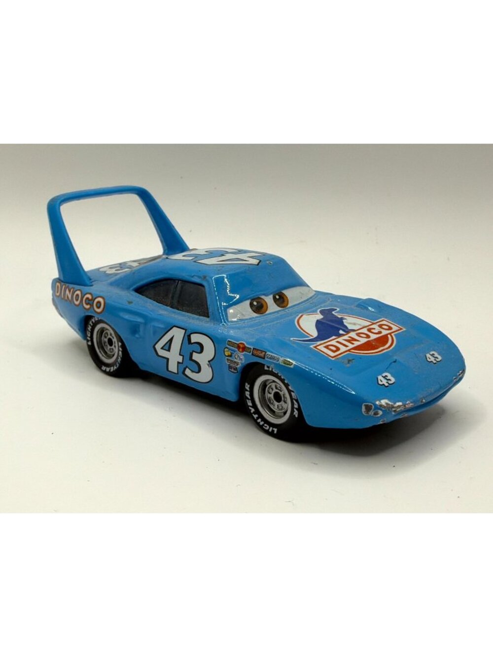 Mattel Disney Pixar Cars Dinoco Blue The King #43 Plymouth Superbird Diecast
